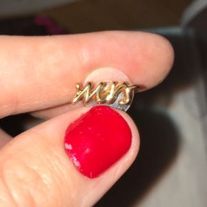 Authentic kate spade “MRS” Gold Earrings